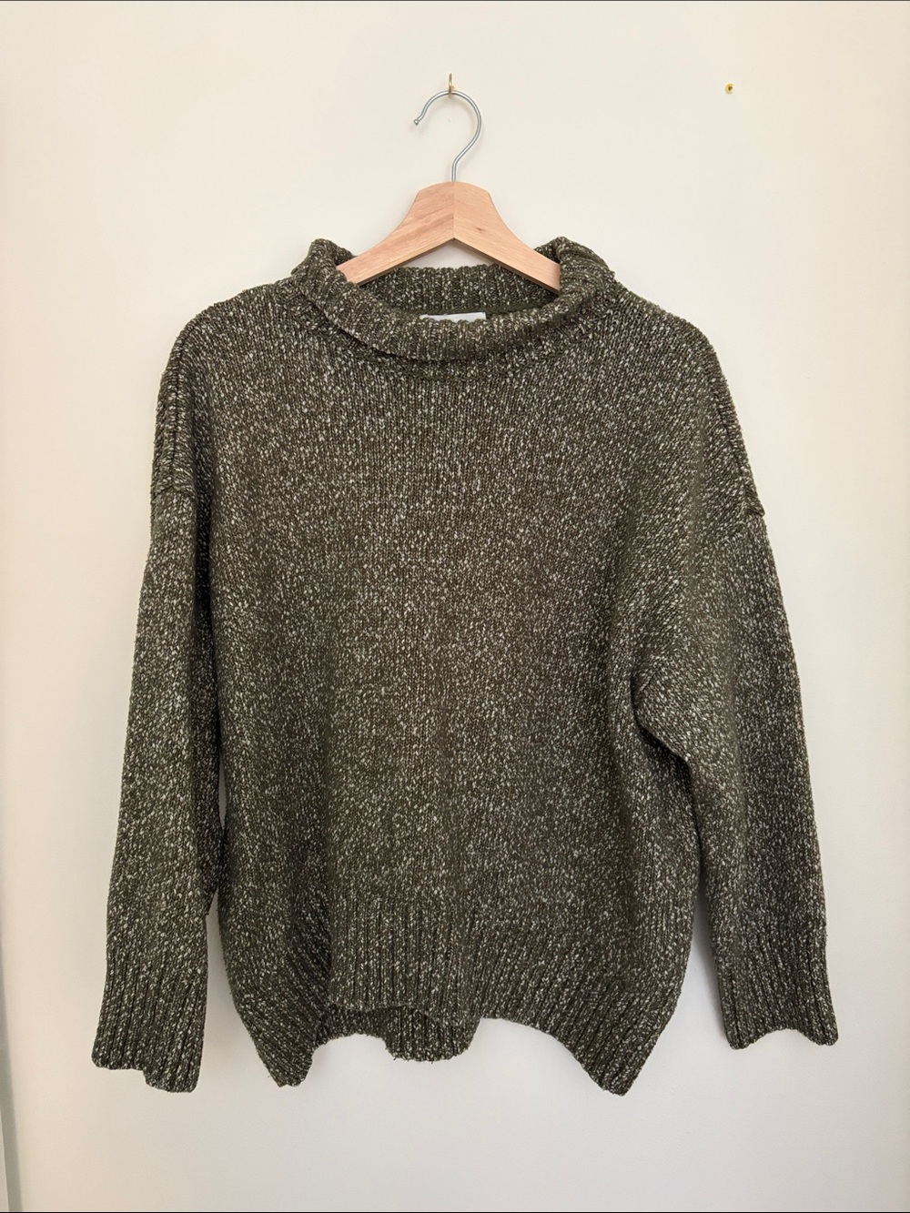 H&M Olive Turtleneck Sweater
